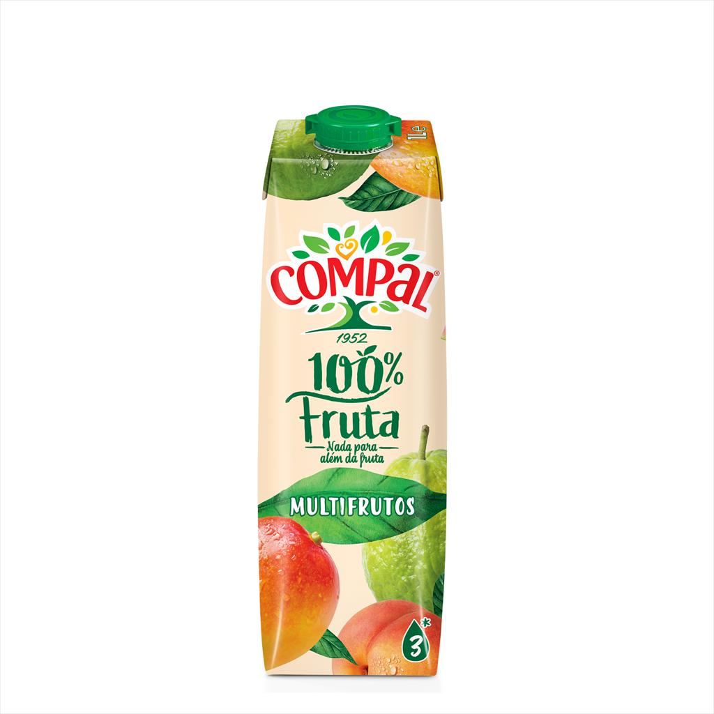 COMPAL 100% FRUTA MULTIFRUTOS 12TSA 1L